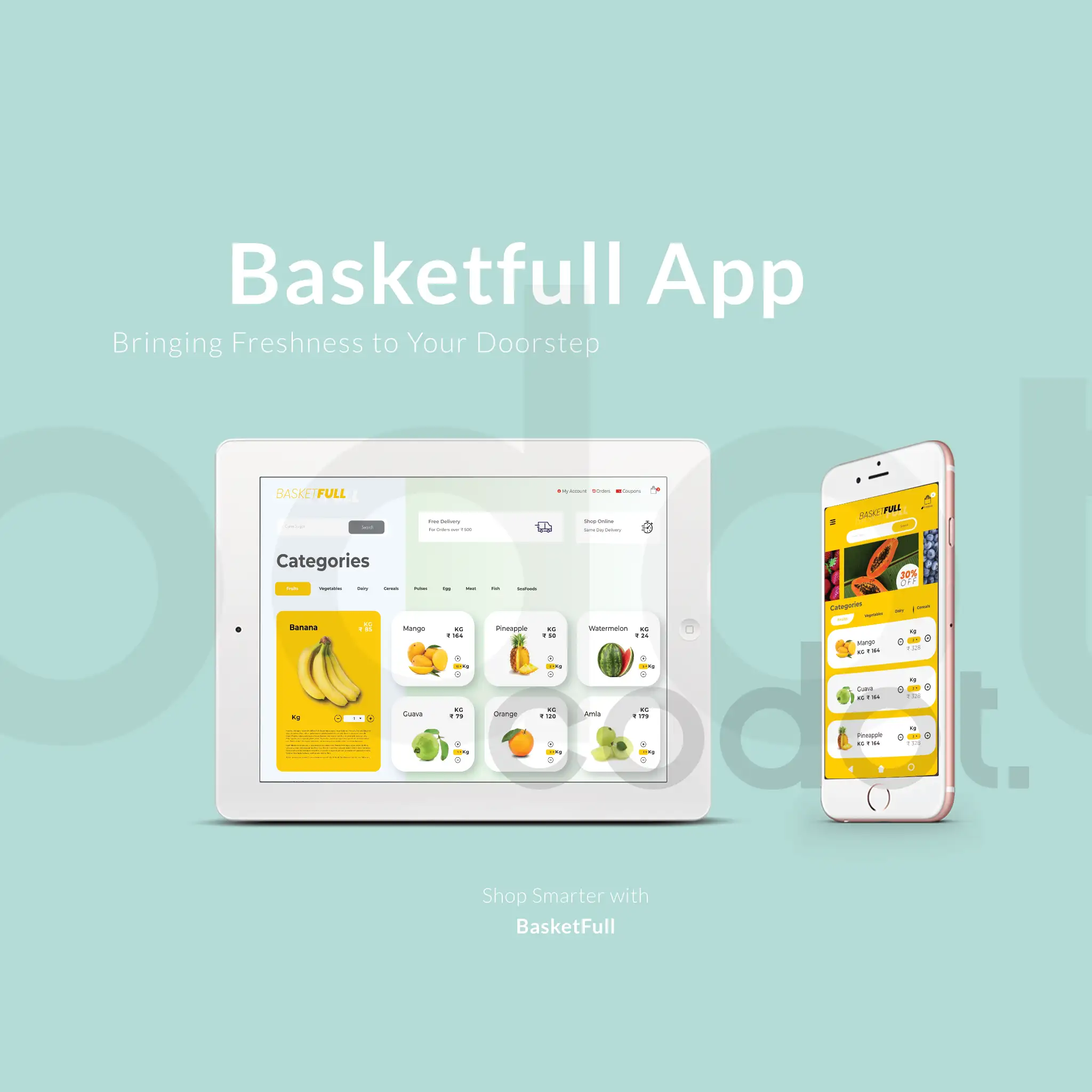 UI and branding layout design showcasing clean interface structure and visual hierarchy